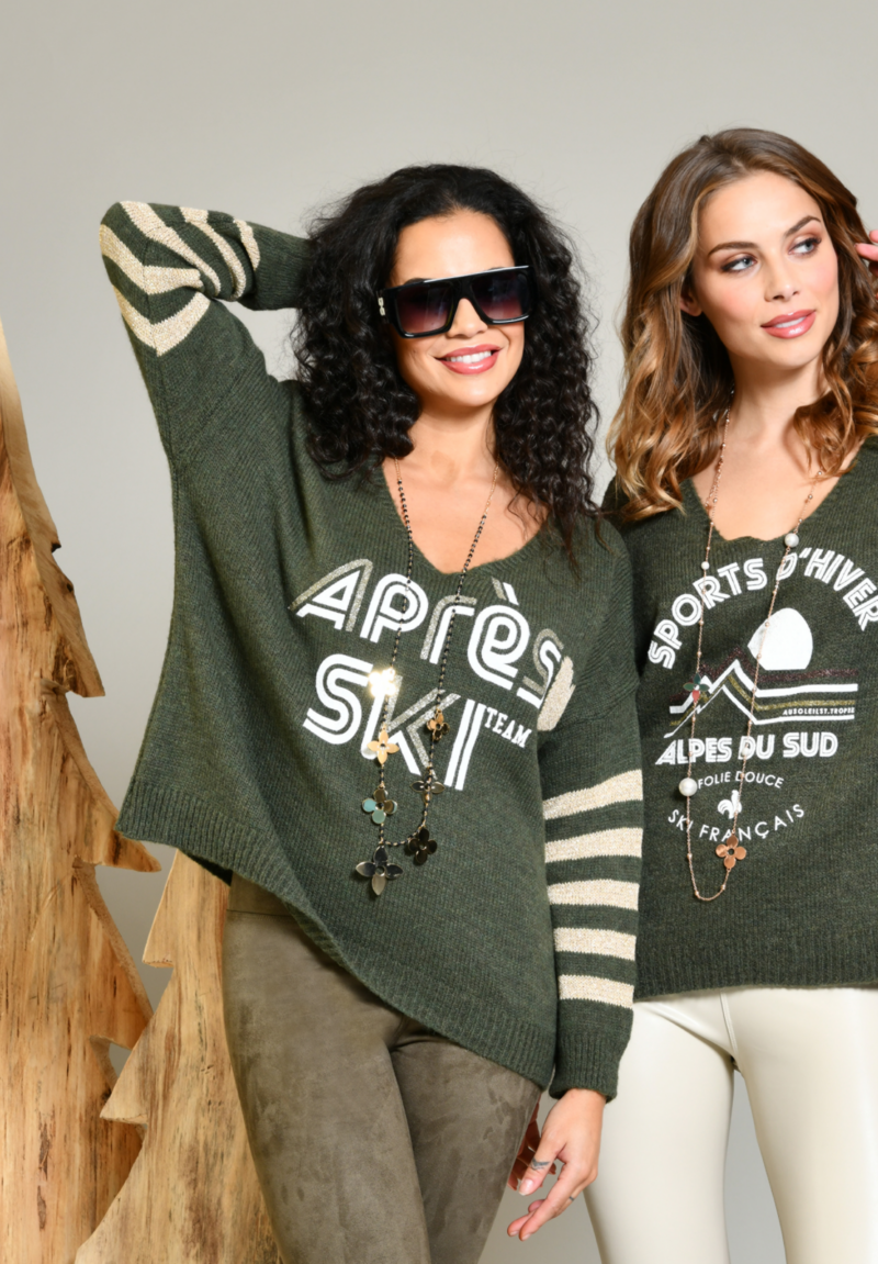 Pull - Amore - Après ski - kaki