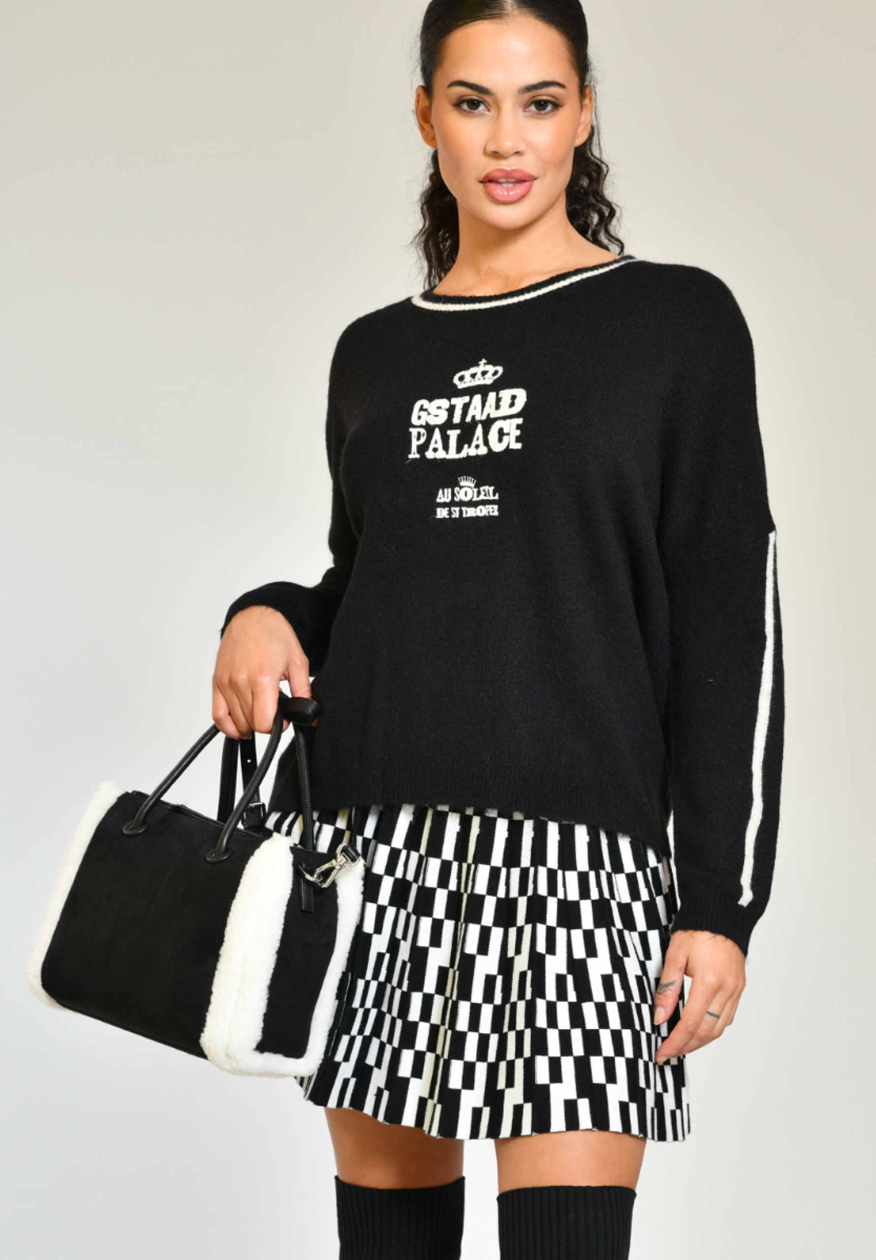 pull - ski - gstaad palace -noir