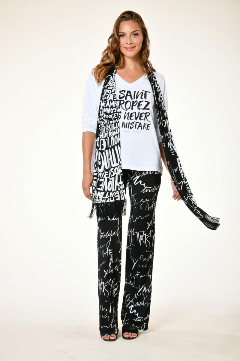 T-shirt angelo mistake blanc pantalon st tropez casa amor - printemps 2024 au soleil saint tropez