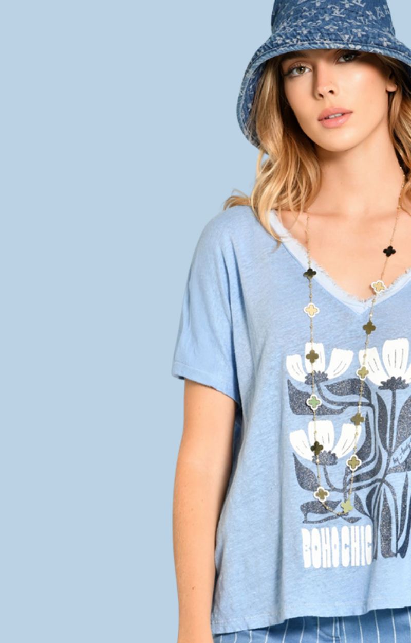 TEE SHIRT PONCHE BOHO CHIC