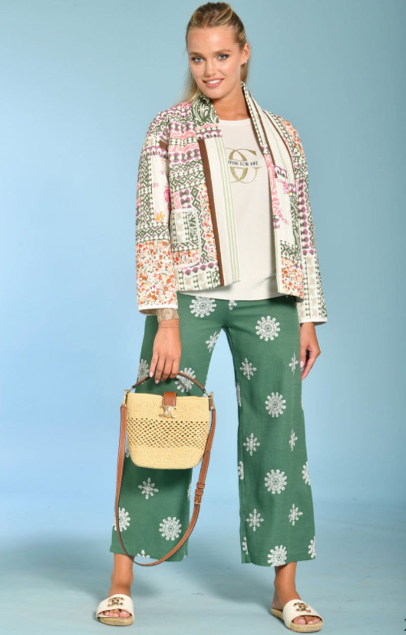 PANTALON BOHEMIA TEXTILE VERT