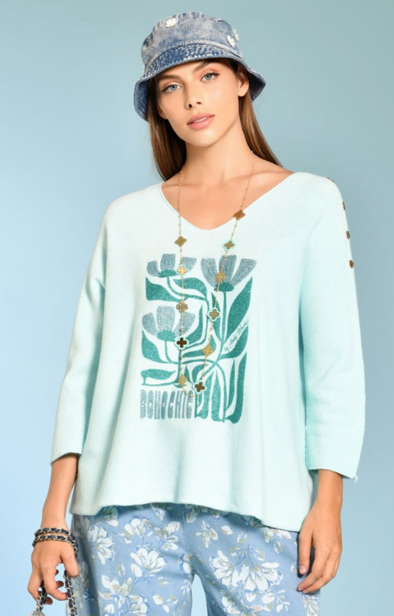 PULL BEVERLY BOHO CHIC VERT