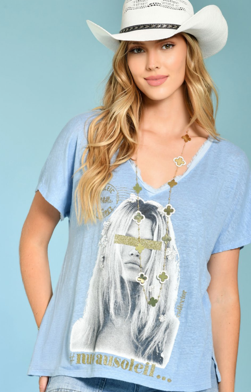 TEE SHIRT PONCHE NUE AU SOLEIL
